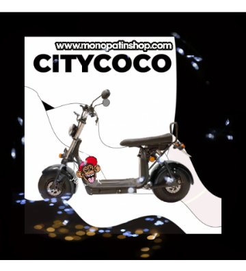 CITYCOCO MATRICULABLE  1.55KW/20AH (DOBLE BATERÍA OPCIONAL) NEGRO