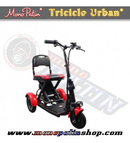 Triciclo-Scooter Eléctrico Plegable MonoPatin Movilidad Urban