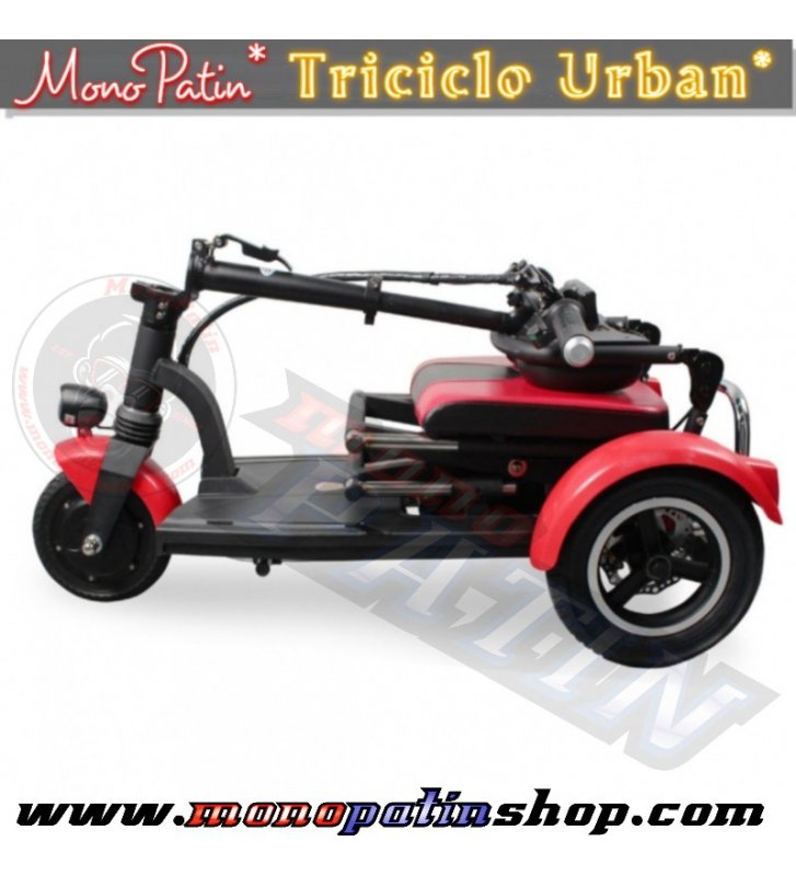 Triciclo-Scooter Eléctrico Plegable MonoPatin Movilidad Urban - 3